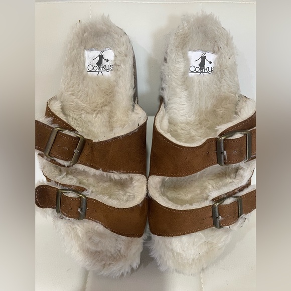 Corkys Faux Fur Slide - Picture 2 of 5